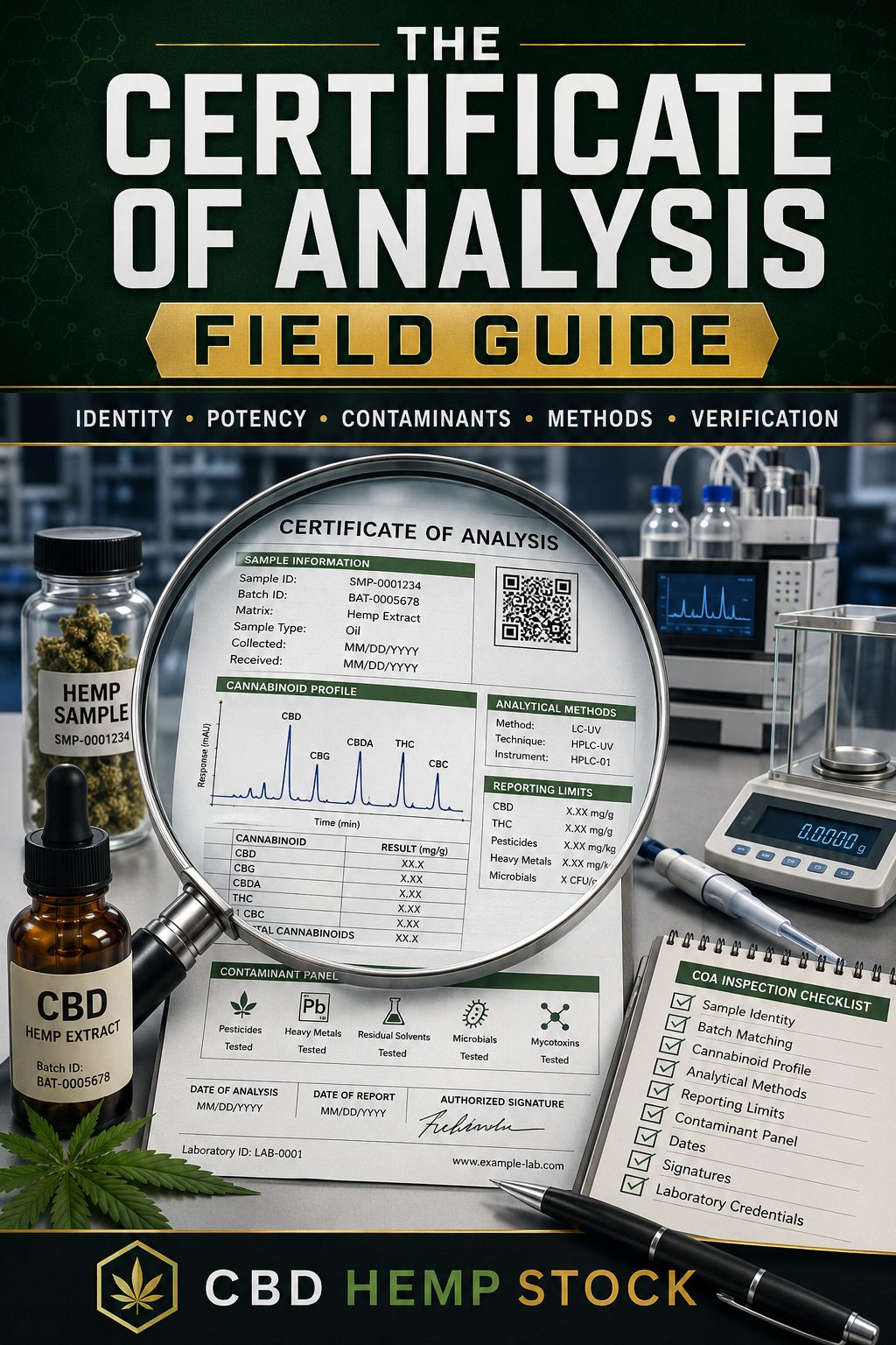 The Certificate of Analysis Field Guide — eBook cover
